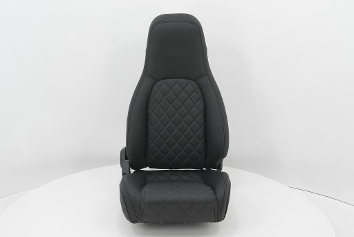 MX-5 IL Motorsport set of genuine leather seat covers black quilted stitching MK1 Pilot seats