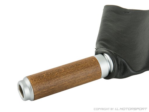 MX-5 handremhendel essenhout / zilver geanodiseerd NC 2005-2008