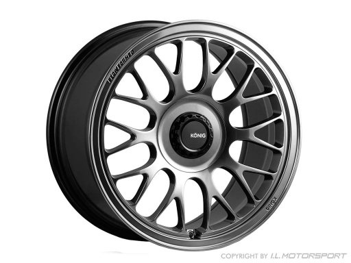 MX-5 König Wheels MRK1 Rim  Hyper Carbon 17X8.0 ET40 5-Hole