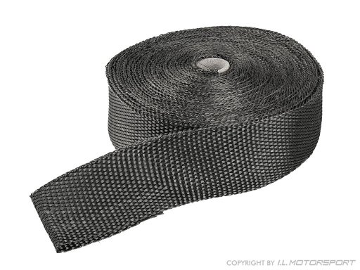 Black Titanium Plain Thermo Tape, asbestos-free. Temp. up to 1100°C