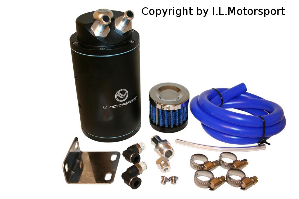 Ölauffangbehälter-Kit, Qiilu Ölfangdose, Universal Ölfangdose  2-Port-Vorratsbehälter mit Ablassventil-Entlüftung mit einer Kapazität von  5 Unzen : : Auto & Motorrad